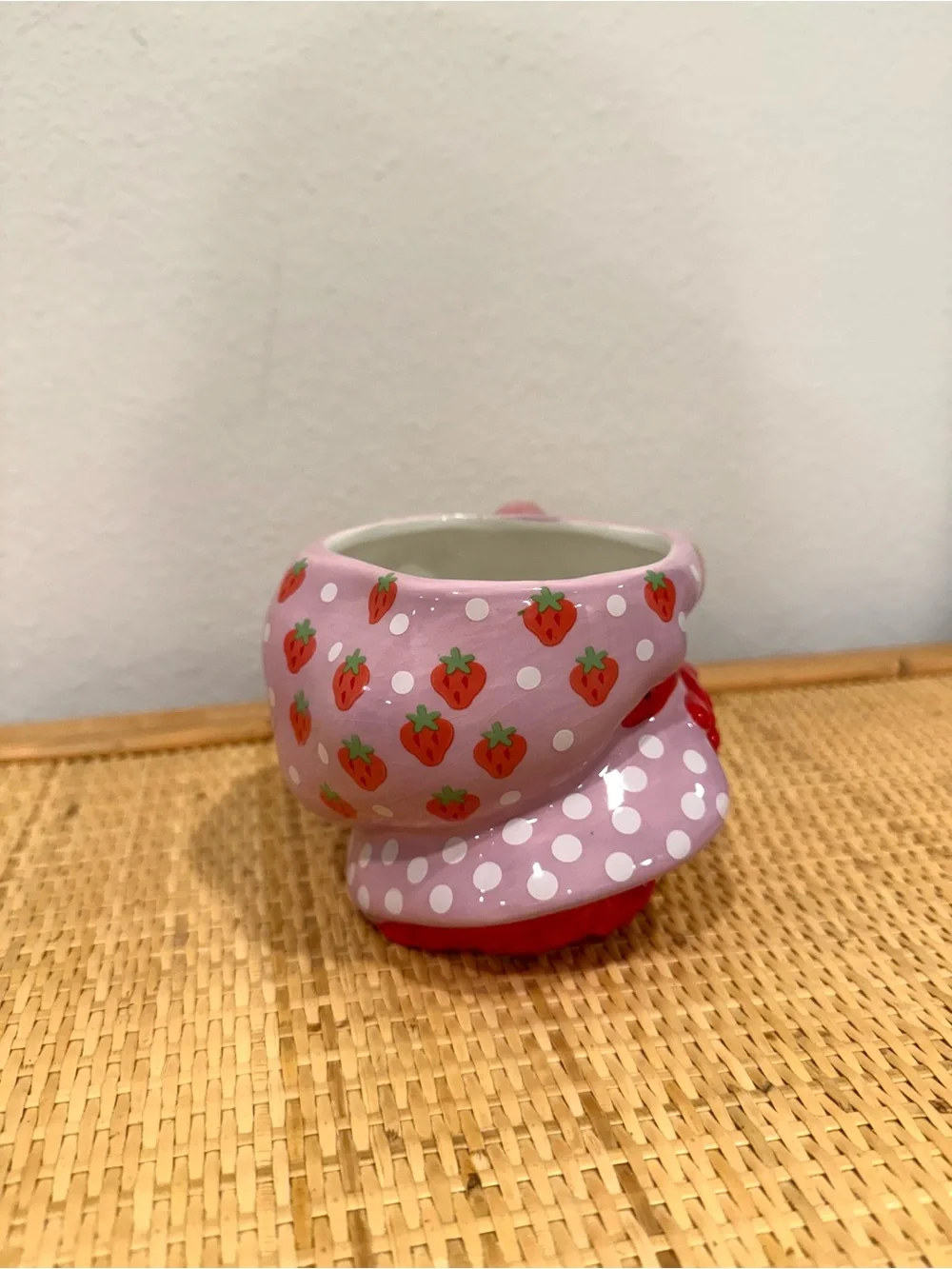 Strawberry Shortcake Figural 3D Face Ceramic Coffee Mug 12oz